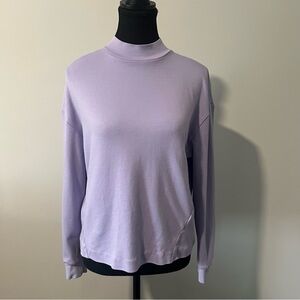 FRANK & OAK 100% COTTON MOCKNECK TOP